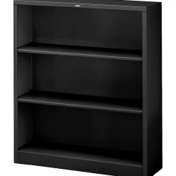 HON® Brigade Steel Bookcase, 3 Shelves, Black