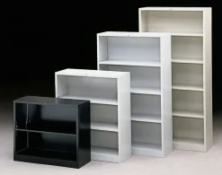 HON® Brigade® Steel Modular Shelving Bookcase, 2 Shelves, 29"H x 34-1/2"W x 12-5/8"D, Light Gray