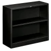HON® Brigade® Steel Modular Shelving Bookcase, 2 Shelves, 29"H x 34-1/2"W x 12-5/8"D, Black