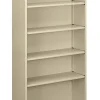 HON® Brigade® Steel Modular Shelving Bookcase, 5 Shelves, 72"H x 34-1/2"W x 12-5/8"D, Putty