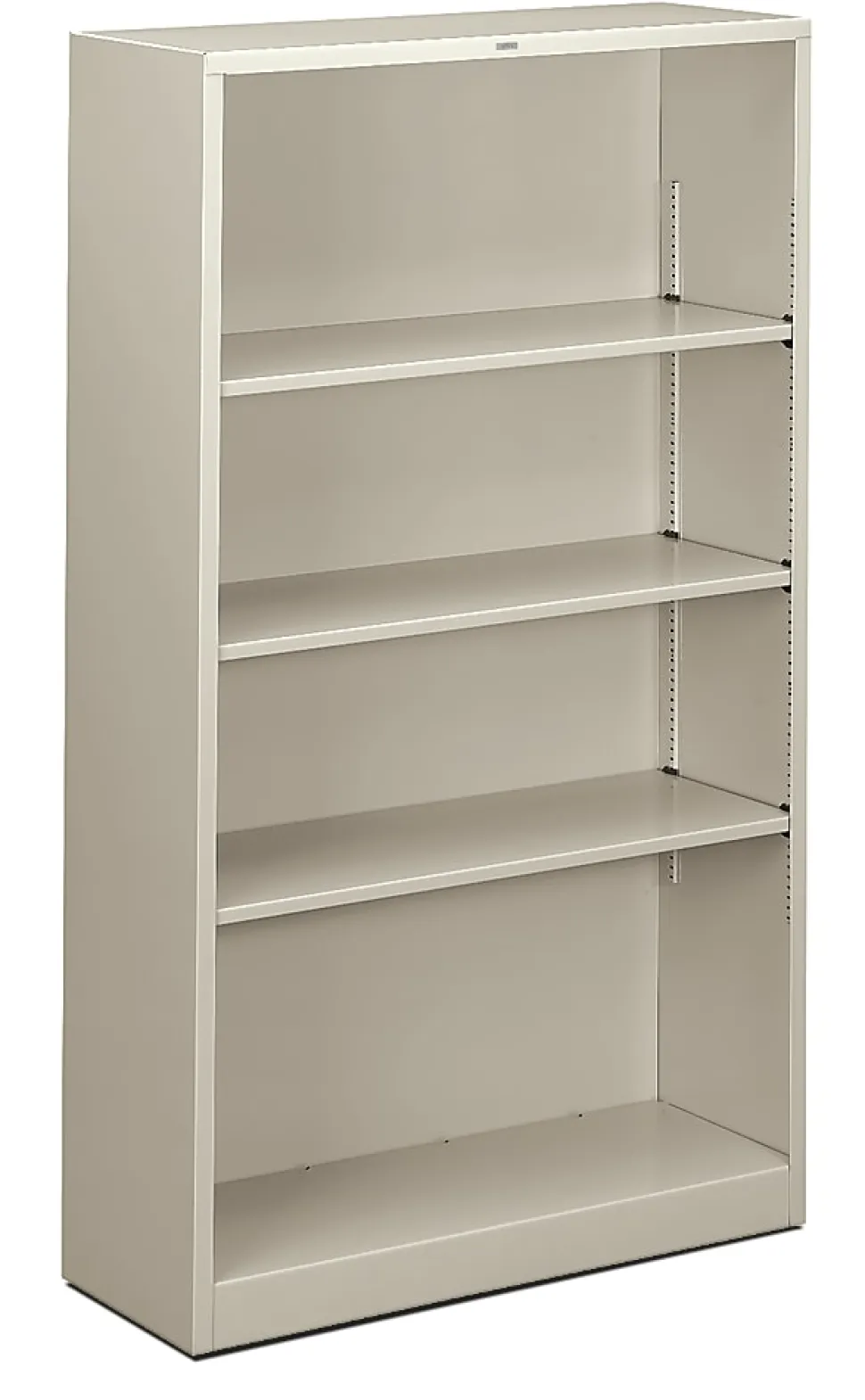 HON® Brigade® Steel Modular Shelving Bookcase, 4 Shelves, 60"H x 34-1/2"W x 12-5/8"D, Light Gray