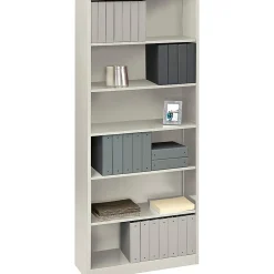 HON® Brigade® Steel Modular Shelving Bookcase, 6 Shelves (4 Adjustable), 81-1/8