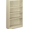 HON® Brigade® Steel Modular Shelving Bookcase, 4 Shelves, 60"H x 34-1/2"W x 12-5/8"D, Putty