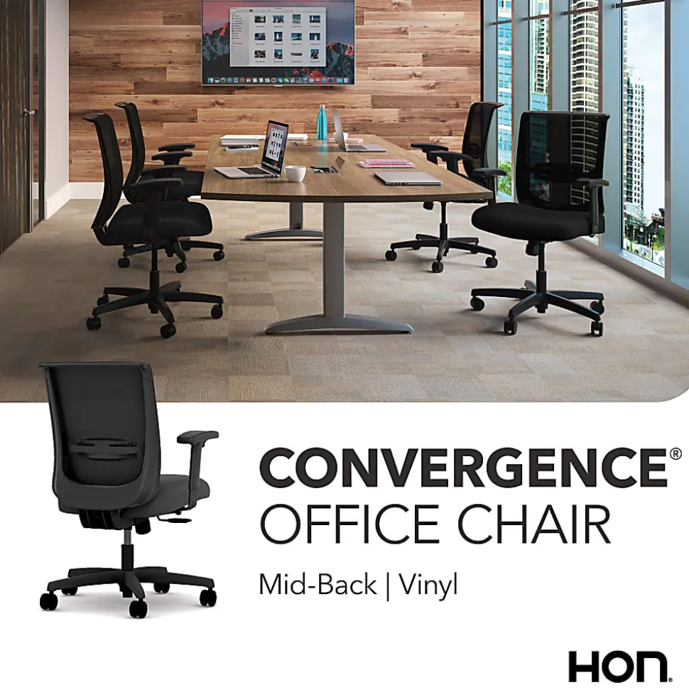 HON® Convergence Task Chair, Basalt/Black, HONCMY1AUR10