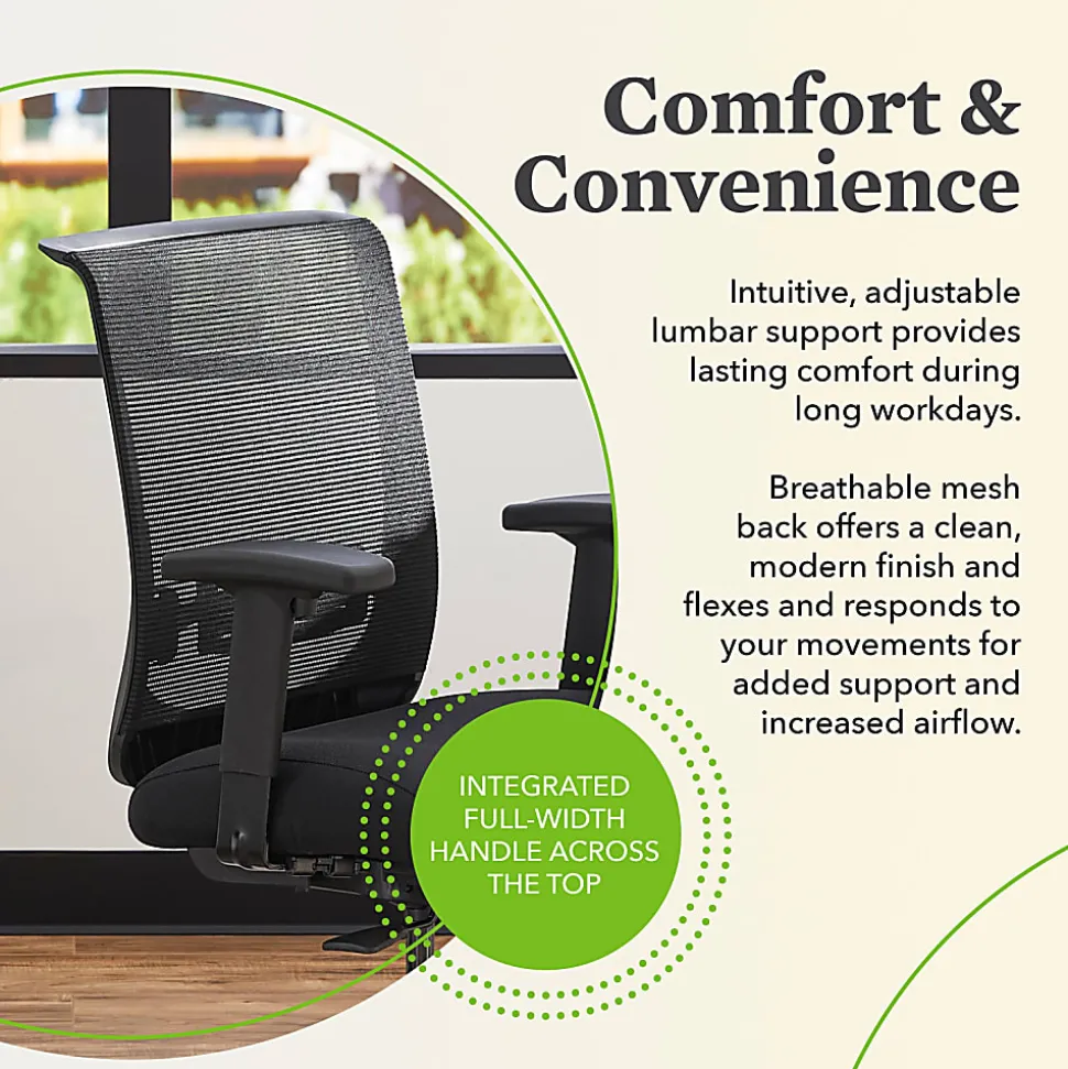 HON® Convergence Task Chair, Basalt/Black, HONCMY1AUR10
