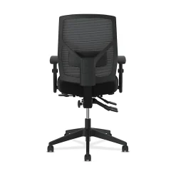 HON® Crio Fabric Mid-Back Task Chair, Asynchronous, Black