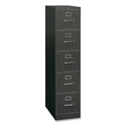HON® 26-1/2"D Vertical 5-Drawer File Cabinet With Lock, Charcoal