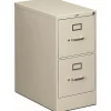 HON® 510 25"D Vertical 2-Drawer File Cabinet, Light Gray