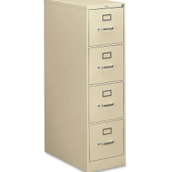 HONĀ® 310 26-1/2"D Vertical 4-Drawer Letter-Size File Cabinet, Putty
