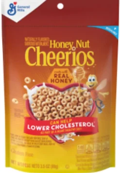 Honey Nut Cheerios Pouch, 3.5 Oz, Total Qty 1