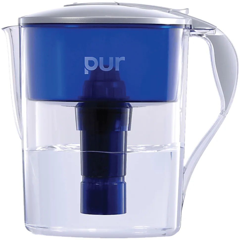Honeywell Pur Water Filter Pitcher, 40 Gallon Capacity, Blue/Clear
