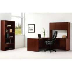 HON® 10500 58"H 4-Shelf Bookcase, Mahogany