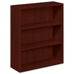 HON® 10500 43"H 3-Shelf Bookcase With Fixed Shelves, Mahogany