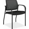 HON® Ignition® Mesh-Back Multipurpose Stacking Chair, Black