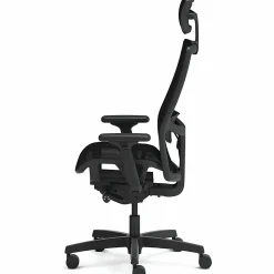 HON Ignition 2.0 Mid-back Task Chair with Headrest - Mid Back - Black - Armrest - 1 Each