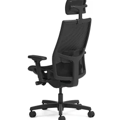 HON Ignition 2.0 Mid-back Task Chair with Headrest - Mid Back - Black - Armrest - 1 Each
