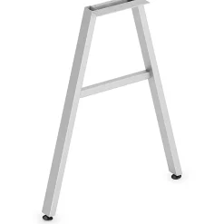 HON Mod Collection Worksurface 24"W A-leg Support - 24" - Finish: Silver