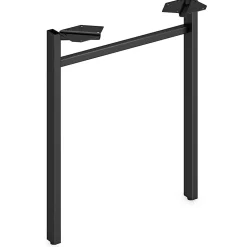 HON Mod Collection Worksurface 24"W U-leg Support - 24" - Finish: Black