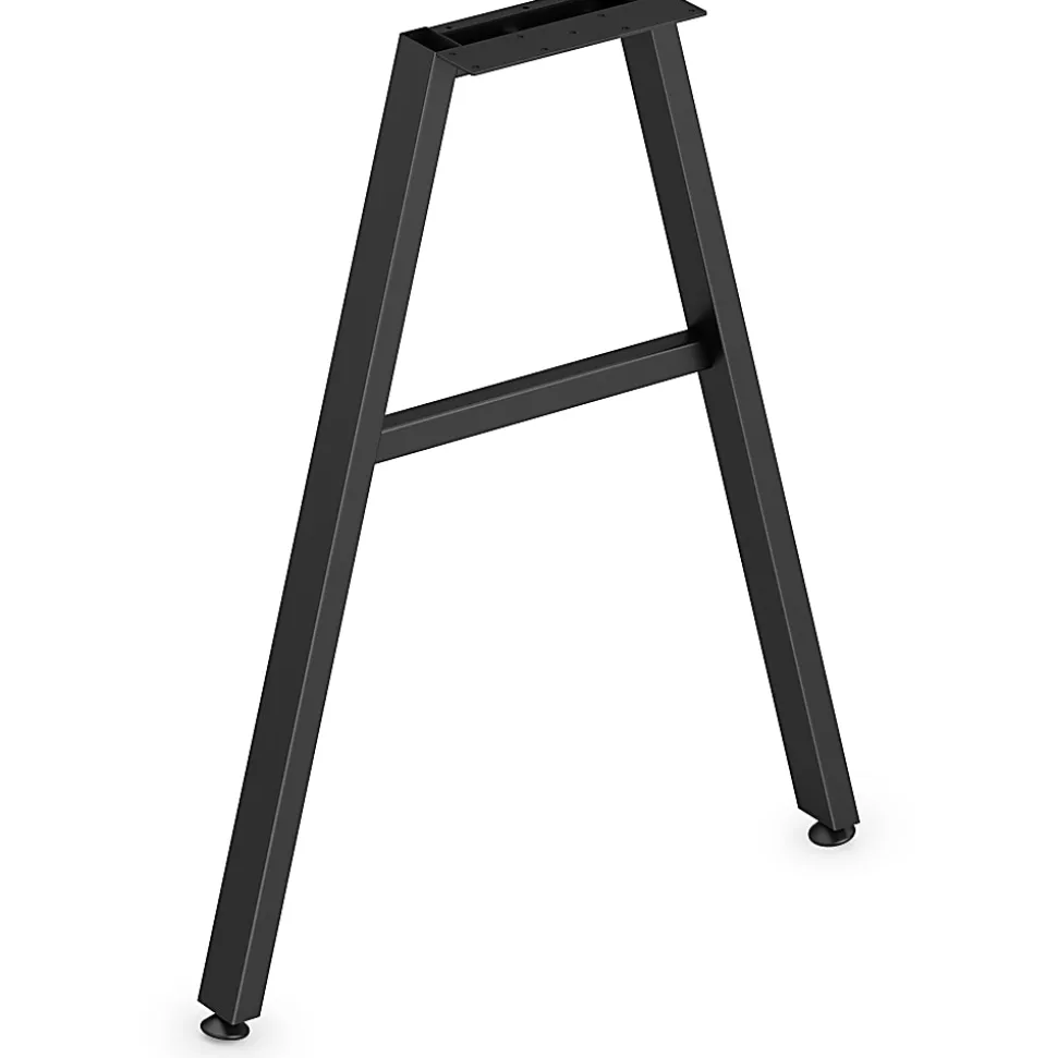 HON Mod Collection Worksurface 24"W A-leg Support - 24" - Finish: Black