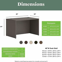 HON Mod HLPLDS4830 Desk Shell, 29