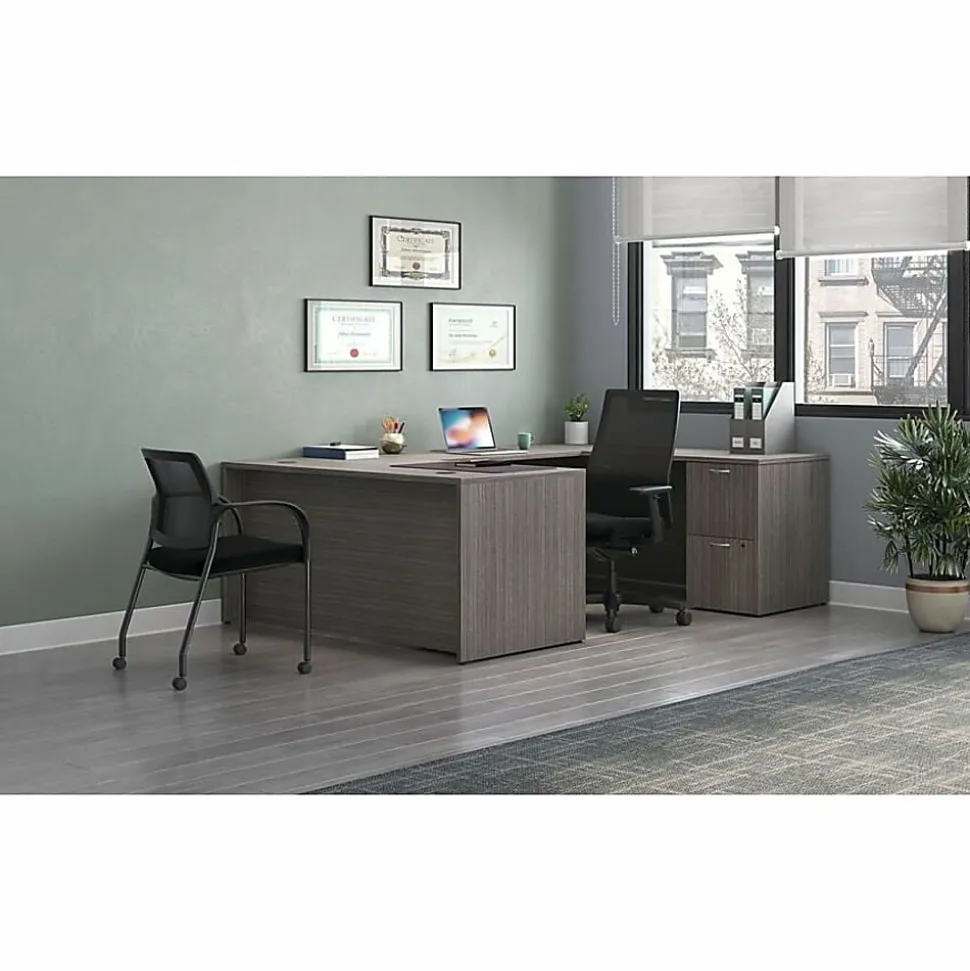 HON® Mod 72"W Credenza Shell, Slate Teak