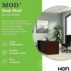 HON® Mod 60"W Rectangle Desk Shell, Mahogany