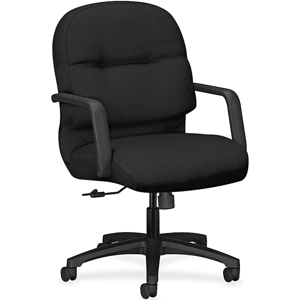 HON® Pillow Soft Executive Mid-Back Chair, Black
