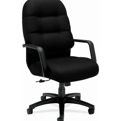 HON® Pillow-Soft® Fabric Executive High-Back Chair, Black
