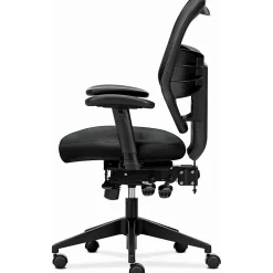 HON® Prominent Bonded Leather High-Back Executive Chair, Black