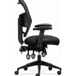 HON® Prominent Bonded Leather High-Back Executive Chair, Black