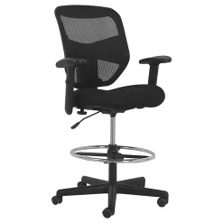 HON® Prominent High-Back Task Stool, Black