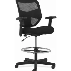 HON® Prominent High-Back Task Stool, Black