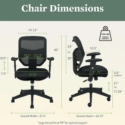 HON® Prominent™ Mesh Fabric High-Back Task Chair, Black
