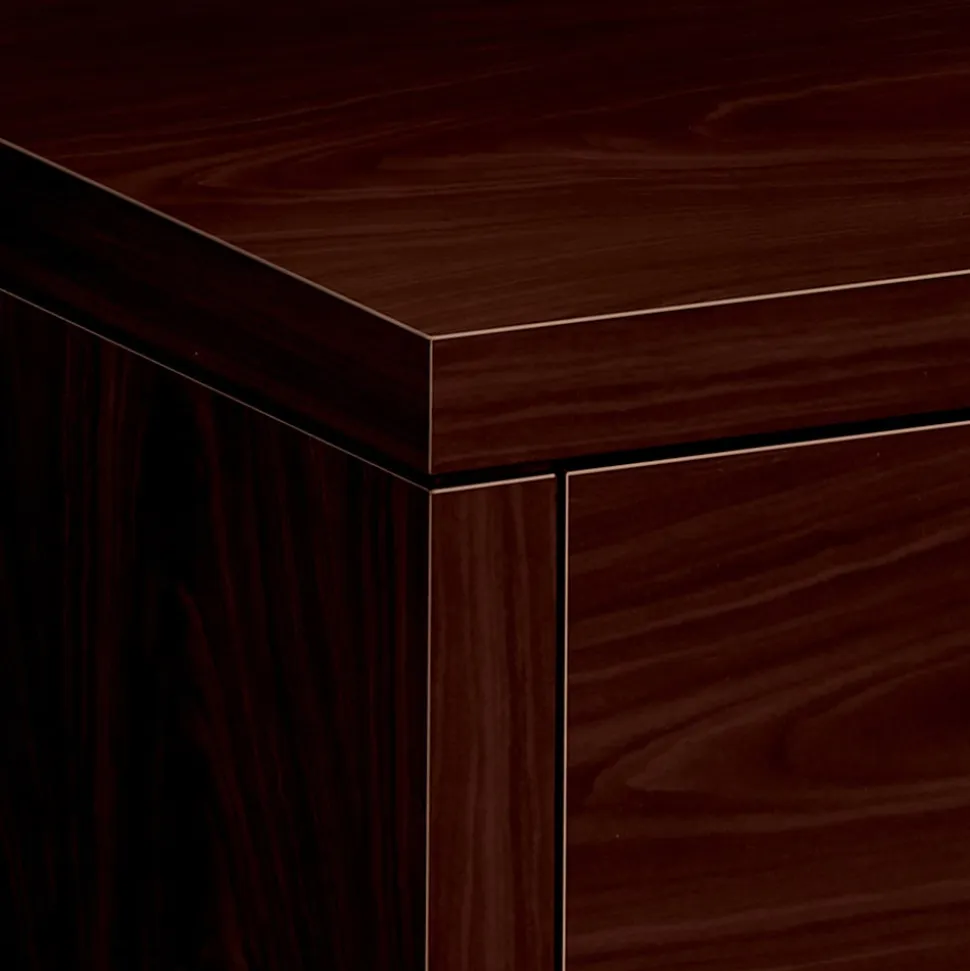 HON 10500 Series Double Pedestal Credenza with Kneespace - 72"x24"x29.5" - 4x File Drawer(s) - Double Pedestal - 105900NN