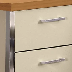 HON® 34000 Series Steel 60"W Double-Pedestal Desk, Harvest/Putty