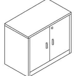HON® 10500 Series Storage Cabinet, Mahogany