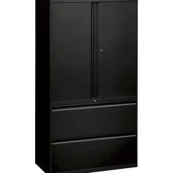 HONĀ® 800 Series Storage Cabinet With Lateral File, 36" Wide, Black