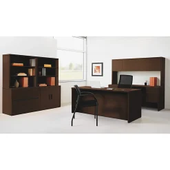 HON® 10500 Series™ 60"W Kneespace Credenza, Mahogany