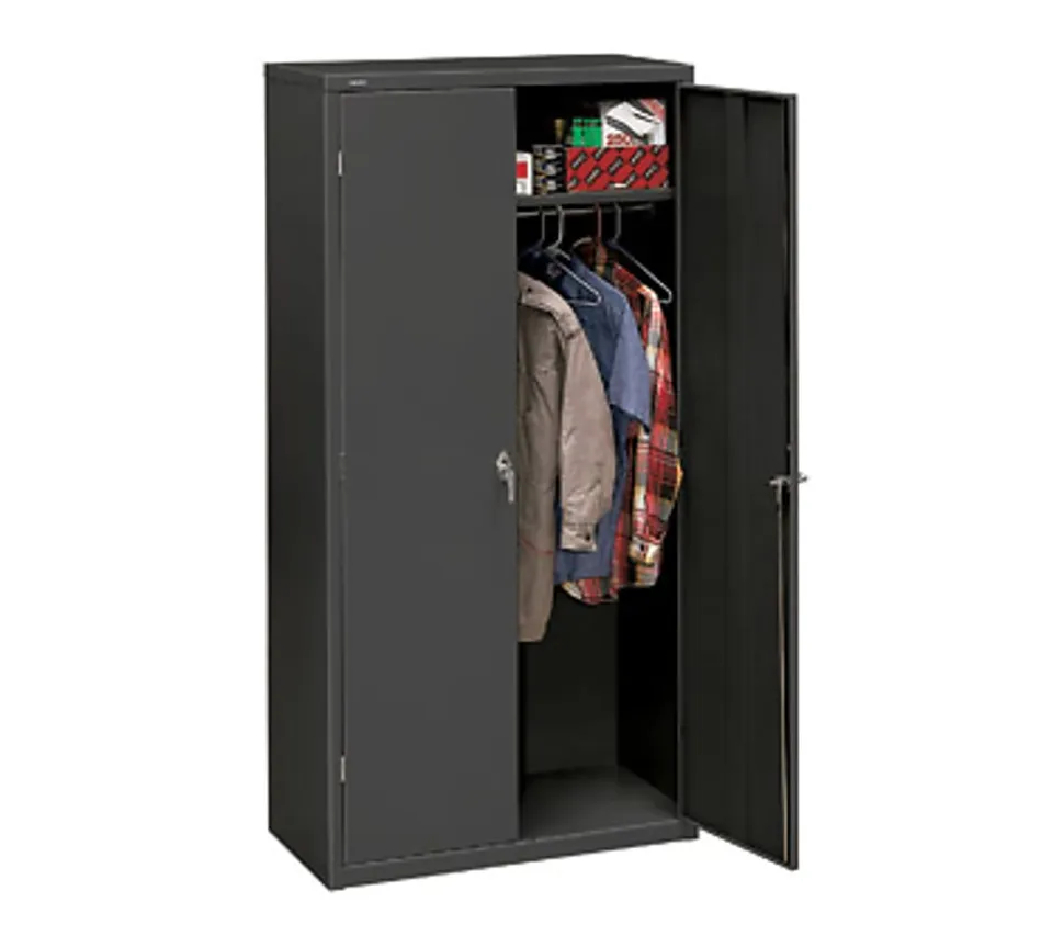 HON® Steel Storage Cabinet, 5-Shelf, Charcoal