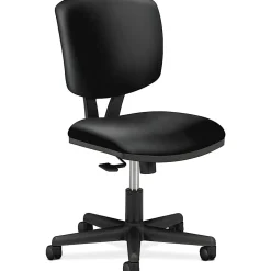 HON® Volt 5703 Bonded Leather Low-Back Chair, Black