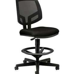 HON® Volt Extended-Height Stool, Mesh/Fabric, Black