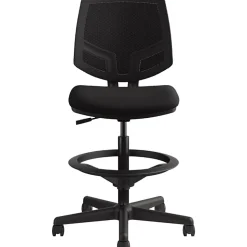 HON® Volt Extended-Height Stool, Mesh/Fabric, Black