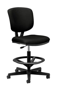 HON® Volt® 5705 Fabric Mid-Back Stool, Black
