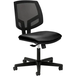 HON® Volt Mesh Bonded Leather Mid-Back Task Chair, Black