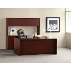 HON® 10500 60"W Double-Pedestal Computer Desk, Mahogany