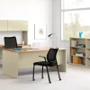 HON® 38000 72"W Double-Pedestal Computer Desk, Harvest/Putty