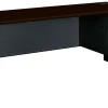 HON® 38000 72"W Right-Pedestal Computer Desk Credenza With Lock, Mahogany/Charcoal