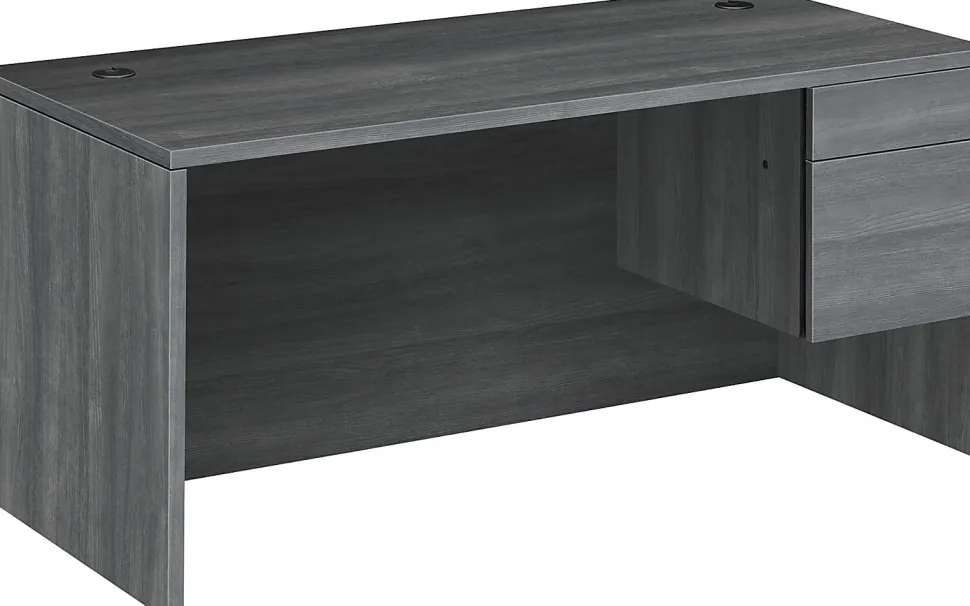 HON® 10500 66"W Right-Pedestal Computer Desk, Gray