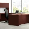 HON® 10500 72"W Single-Pedestal Computer Desk With Pedestal On Right/Left Return, Mahogany