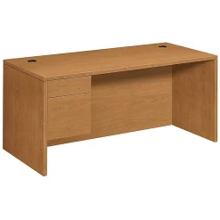 HONĀ® 10500 66"W Workstation Computer Desk, Right Return, Harvest Cherry